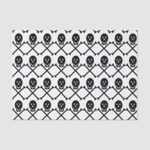 happy skulls crossbones 2 tissue paper