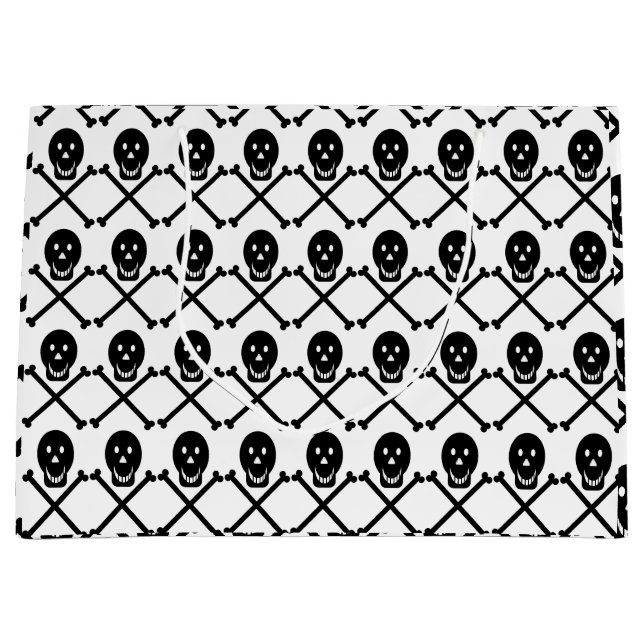 happy skulls crossbones gift bag (Front)