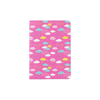 Happy Sleepy Clouds Passport Holder