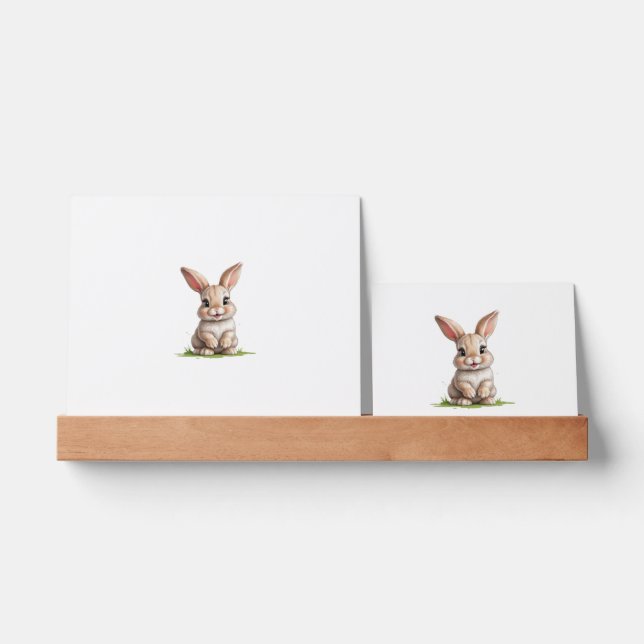 Happy Slime-Covered Bunny Picture Ledge (Front)