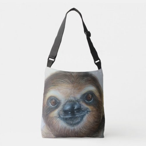 HAPPY SLOTH BAGsloths Crossbody Bag