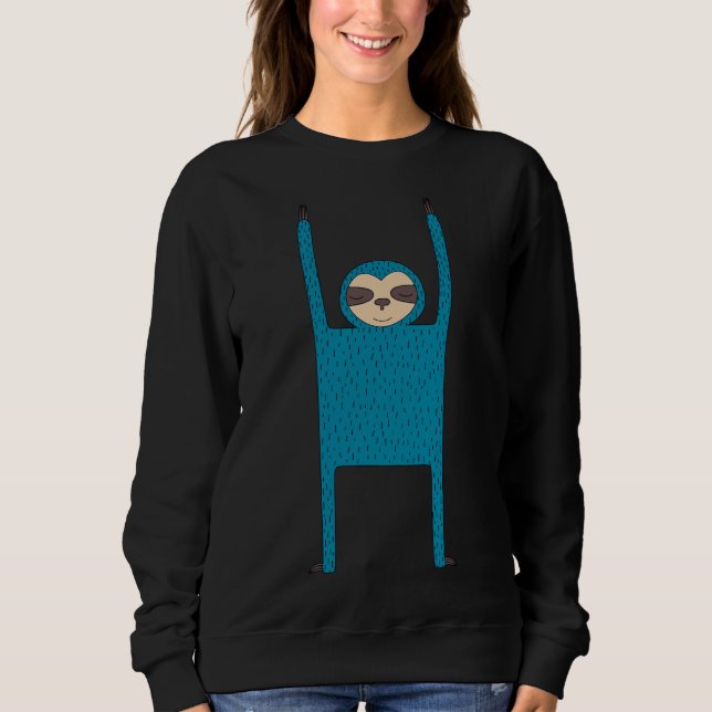 Happy Sloth Dude Sweatshirt (Front)