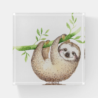 Happy Sloth Paperweight