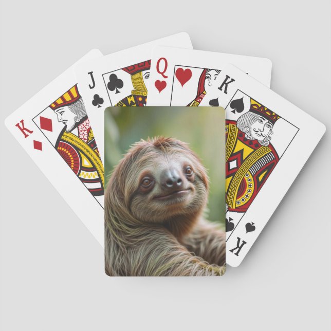 Happy Sloth  Poker Cards (Back)