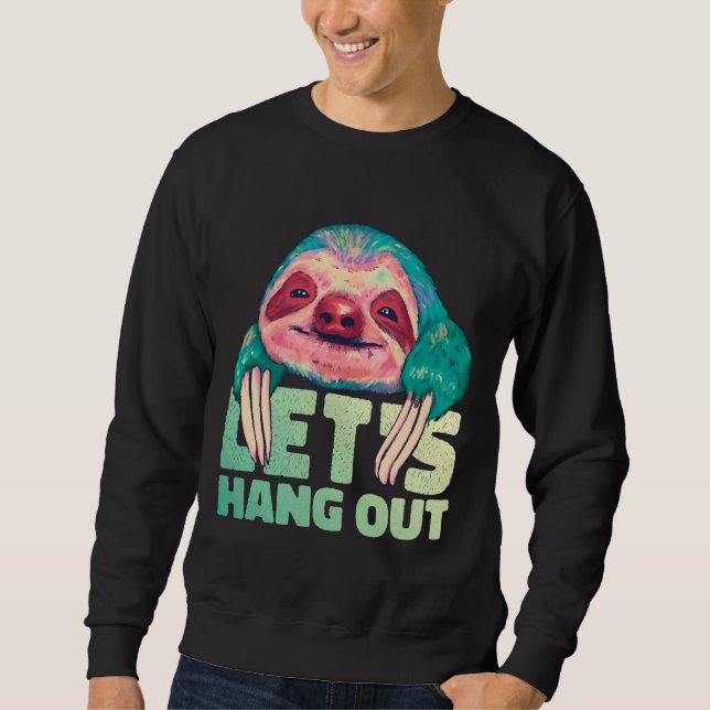 Happy Sloth Watercolor Sweatshirt (Front)