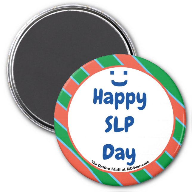 Happy SLP Day Smile Fun Magnet (Front)