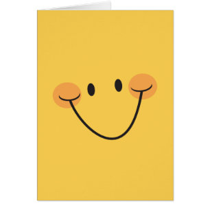 Happy smile bright yellow cards