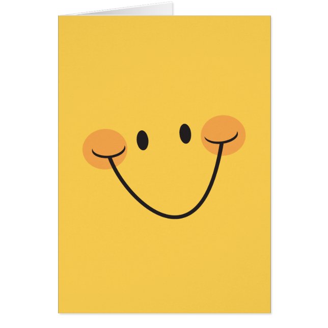 Happy smile bright yellow cards (Front)