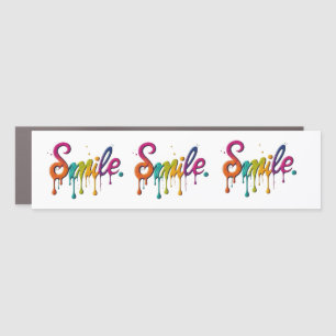 Happy Smile Car Magnet