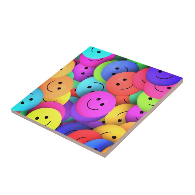Happy Smile Ceramic Tile (Side)