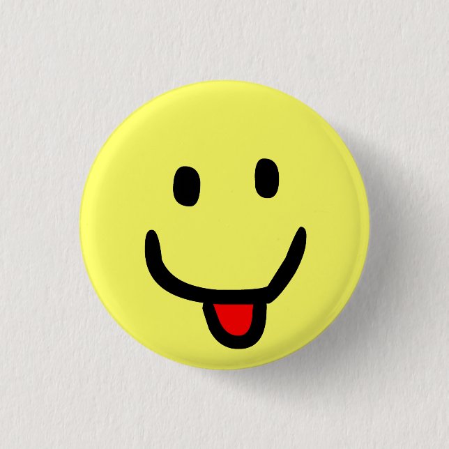 Happy Smile Pinback Button (Front)