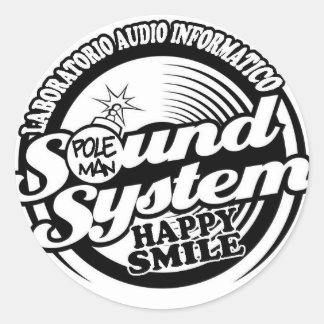 Happy smile Styles Classic Round Sticker