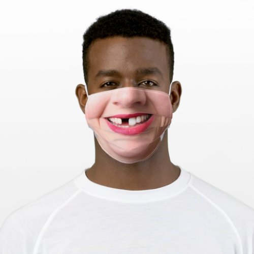 Happy Smile _ Without Teeth _ Fun Adult Cloth Face Mask
