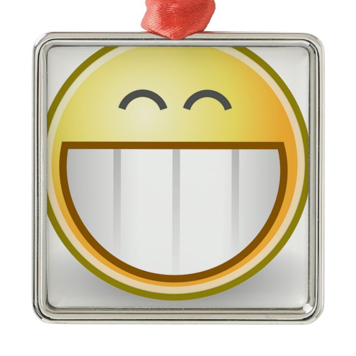 Happy Smiley Face Pattern Office Peace Destiny Ornament