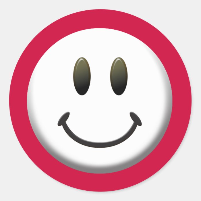 Happy Smiley Face Sticker