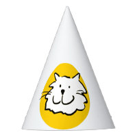 Happy Smiling Cat. Cat-Themed Party Hat