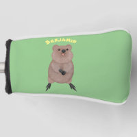 Happy smiling cute quokka cartoon design