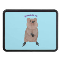 Happy smiling cute quokka cartoon design