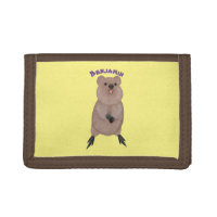 Happy smiling cute quokka cartoon design