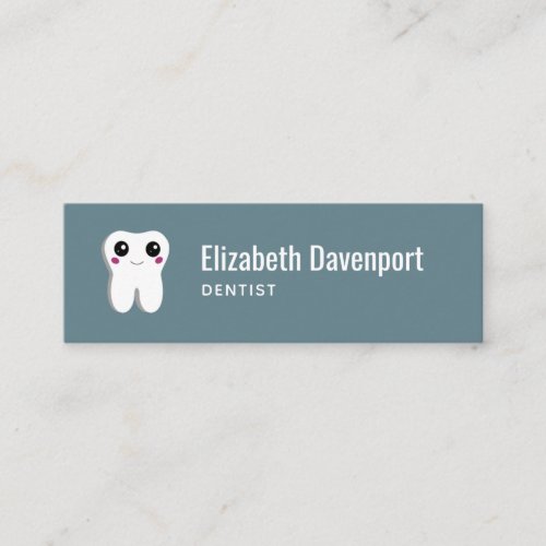 Happy Smiling Dental Tooth Cute Mini Business Card