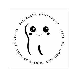 Happy Smiling Dental Tooth Cute Self-inking Stamp
