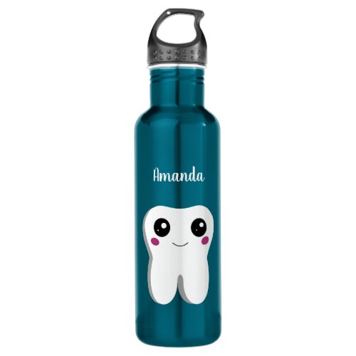 Happy Smiling Dental Tooth Cute Stainless Steel Water Bottle