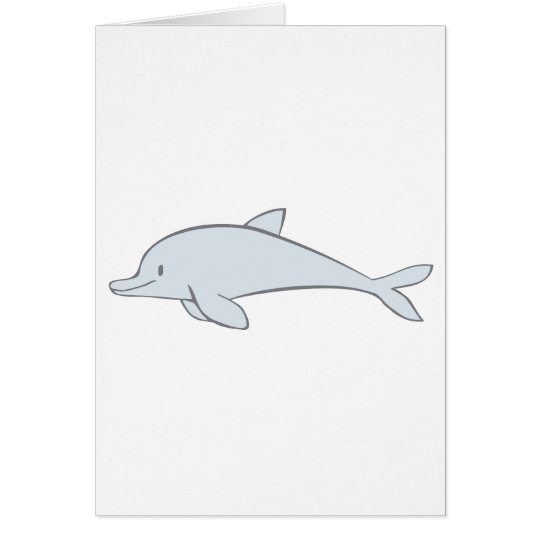 Happy Smiling Dolphin Card