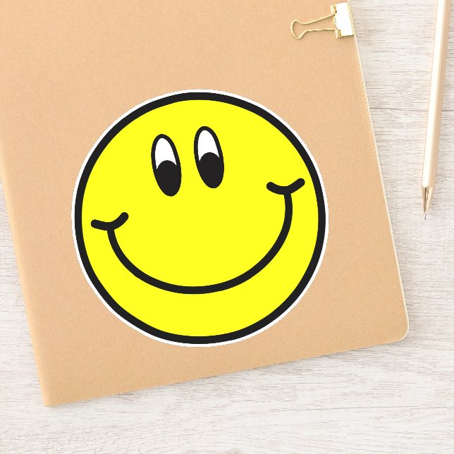 Happy Smiling Face Emoji Stickers (Notebook)