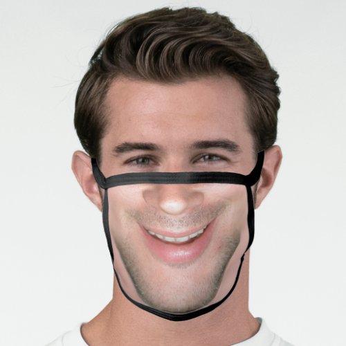 Happy Smiling Face Mouth Funny Laughing Humor Face Mask