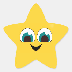 star star sticker, Zazzle