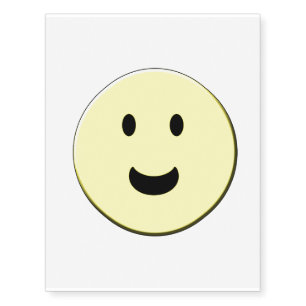 Happy Smiling Face Tattoo