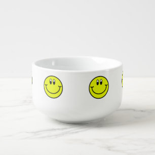 Happy Smiling Faces Emoji Soup Mug or Cereal Bowl