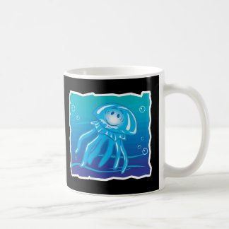 happy smiling jellyfish coffee mug