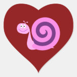 [ Thumbnail: Happy Smiling Pink & Purple Snail Sticker ]