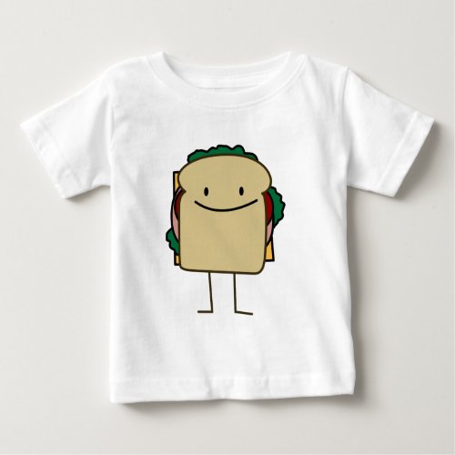 Happy Smiling Sandwich _ Classic Baby T_Shirt