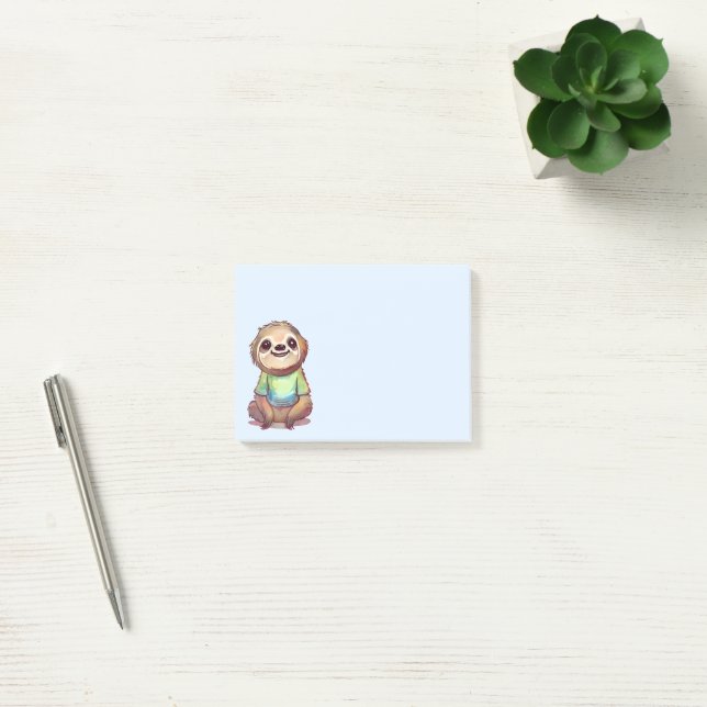 Happy Smiling Sloth Relaxed & Chill Post-it Notes (Office)