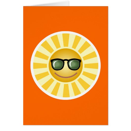 Happy Smiling Sun Cards (Front)