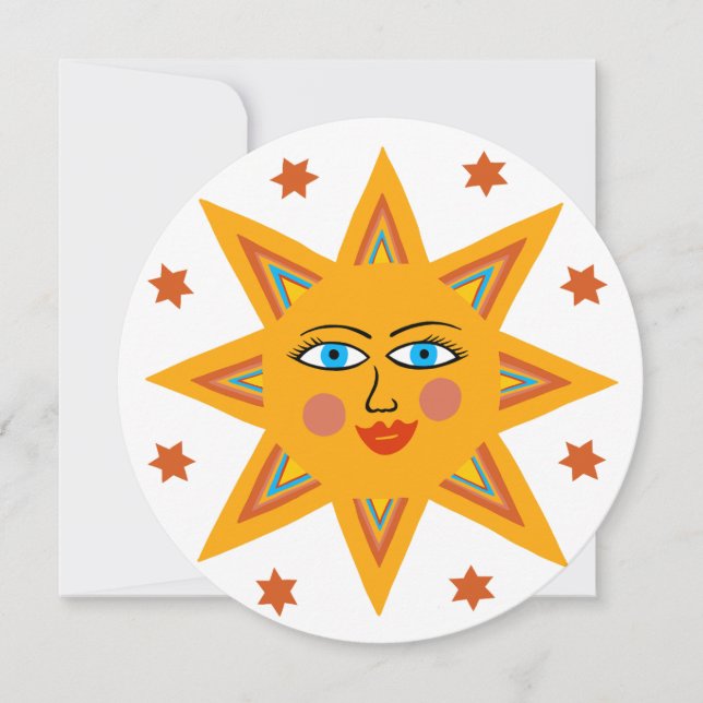 Happy Smiling Sun Face Cheerful  (Front)