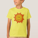 Happy Smiling Sun Kid T-shirt at Zazzle
