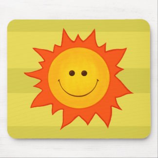 Happy Smiling Sun Mouse Pad