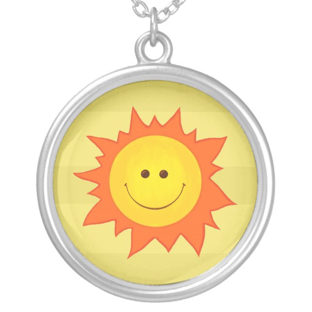 Happy Smiling Sun necklace (Front)