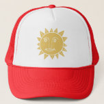 Happy Smiling Sunshine Design Trucker Hat<br><div class="desc">Cool art just for you! Check my shop for more designs!</div>