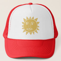 Happy Smiling Sunshine Design Trucker Hat