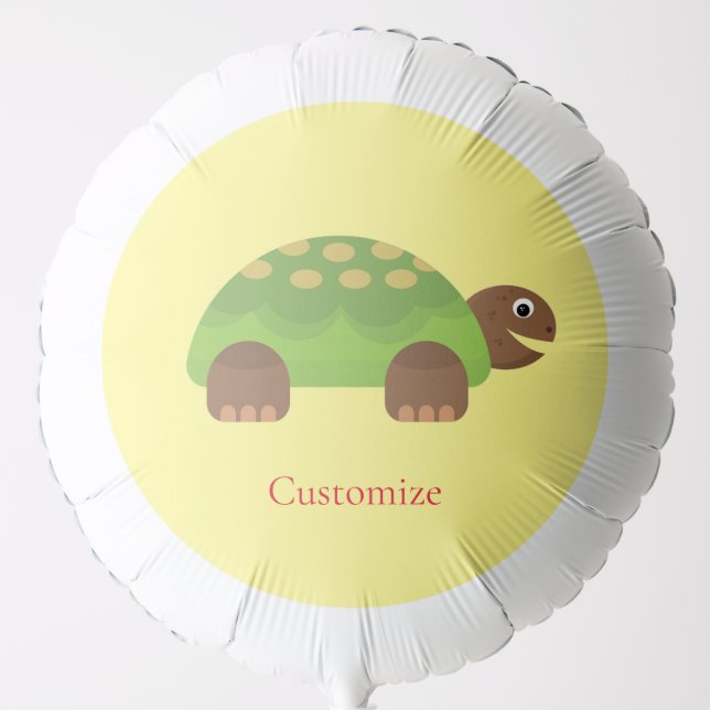 Happy Smiling Turtle Thunder_Cove Balloon (Front)
