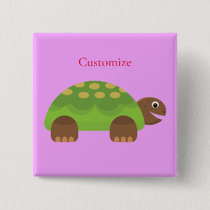 Happy Smiling Turtle Thunder_Cove Button