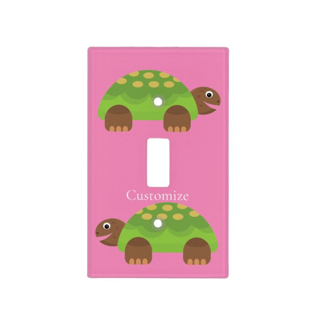 Happy Smiling Turtle Thunder_Cove Light Switch Cover (Front)