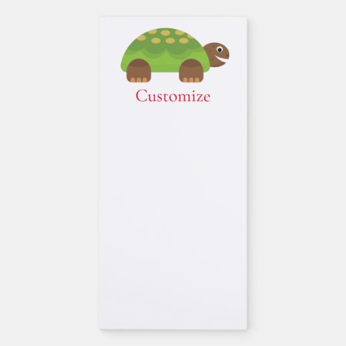 Happy Smiling Turtle Thunder_Cove Magnetic Notepad