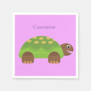 Happy Smiling Turtle Thunder_Cove Napkins