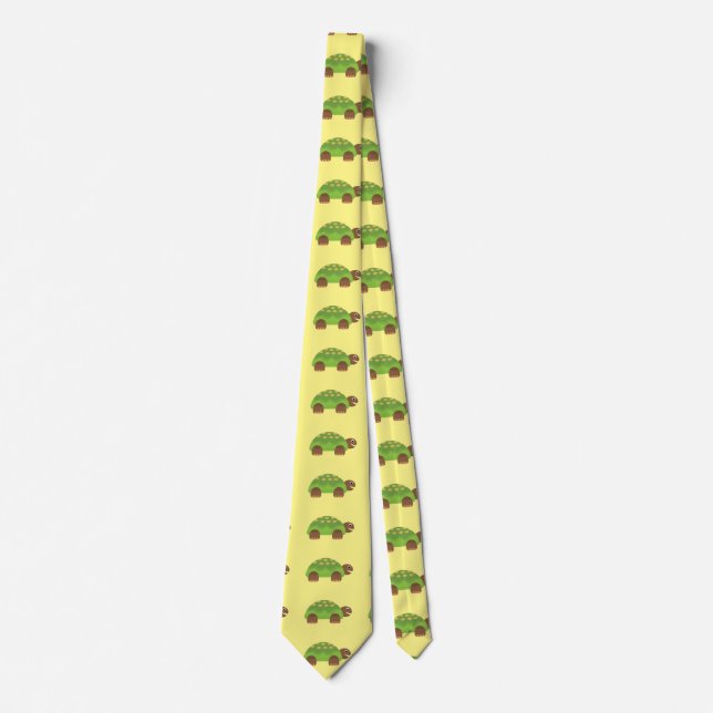 Happy Smiling Turtle Thunder_Cove Neck Tie (Front)