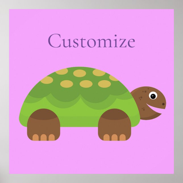 Happy Smiling Turtle Thunder_Cove Poster (Front)